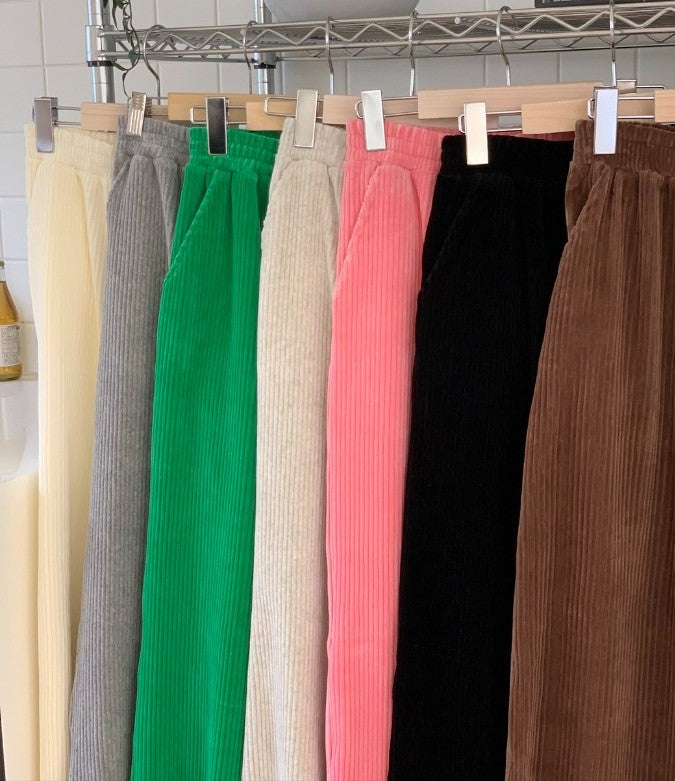 Velour Rib Candy Pants