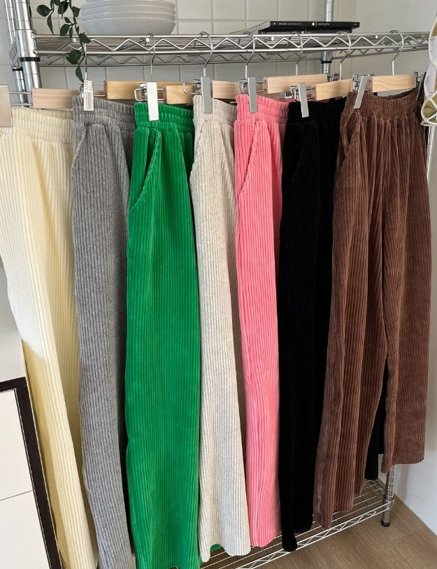 Velour Rib Candy Pants