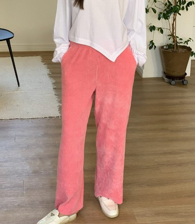 Velour Rib Candy Pants