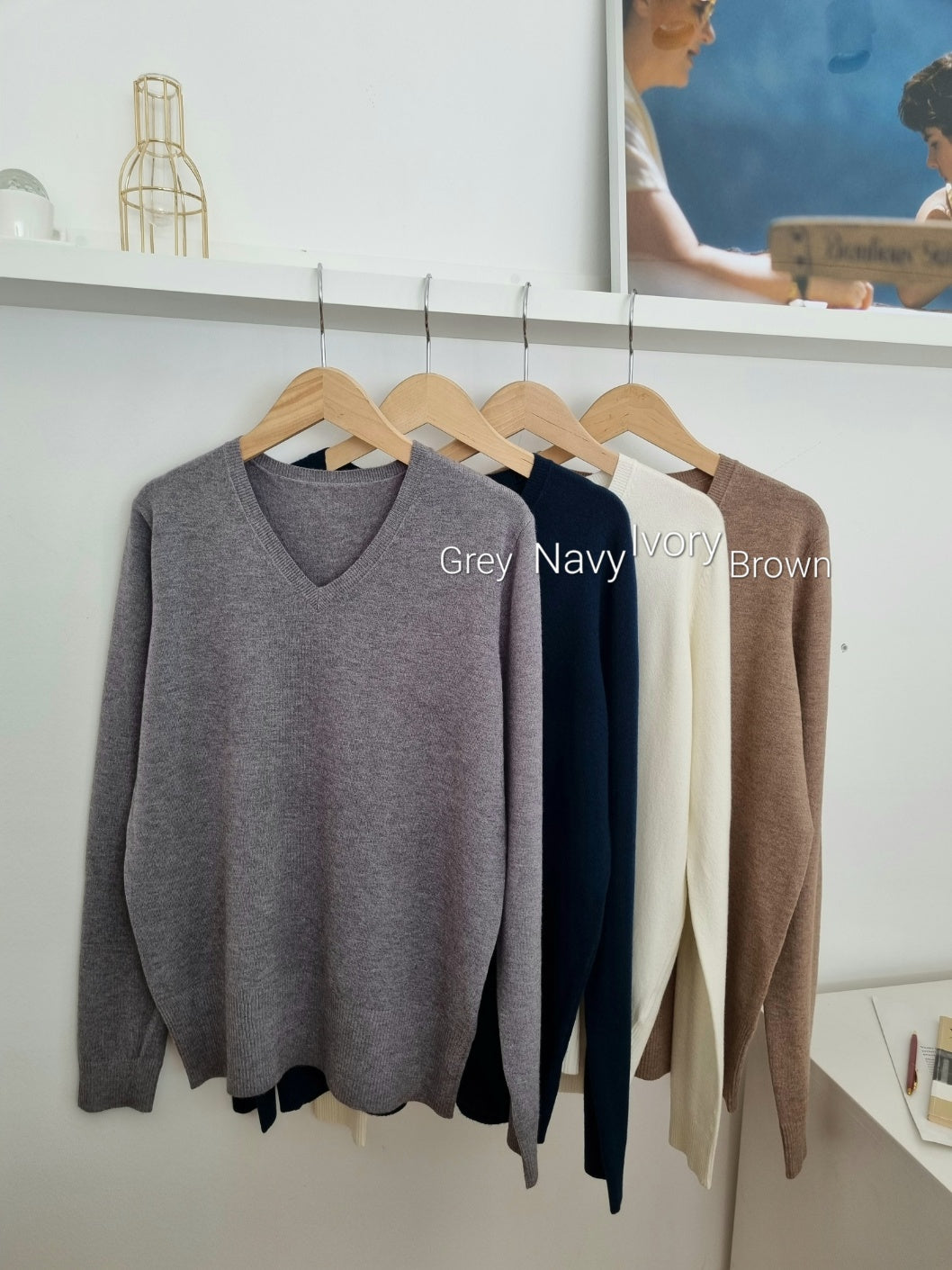 Daily V-Neck Knit Top