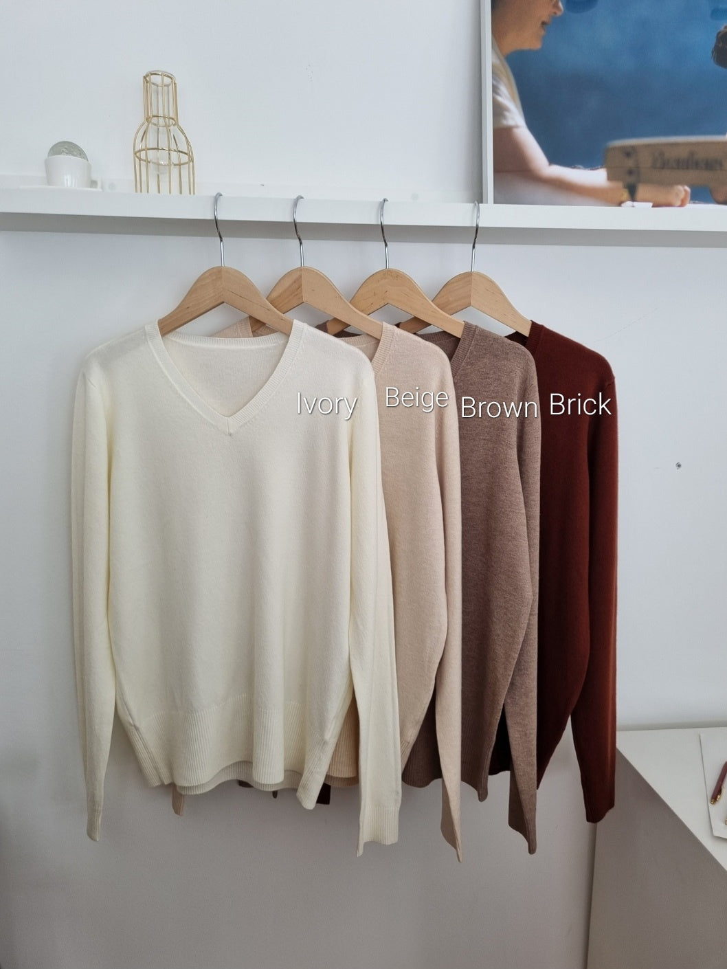 Daily V-Neck Knit Top