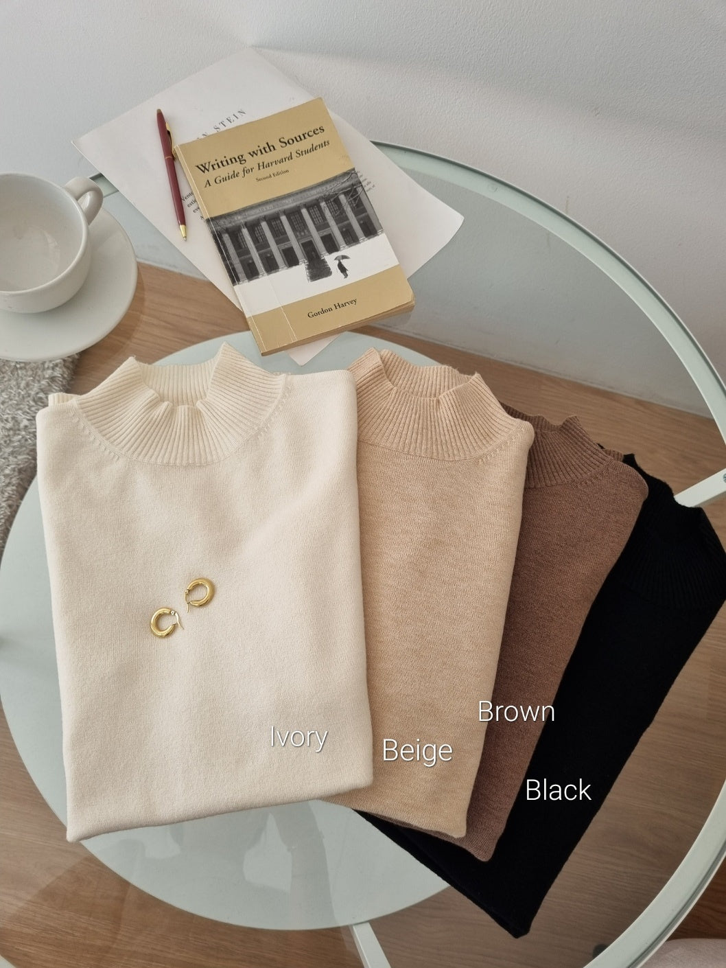 Daily Mock Neck Half SL Top