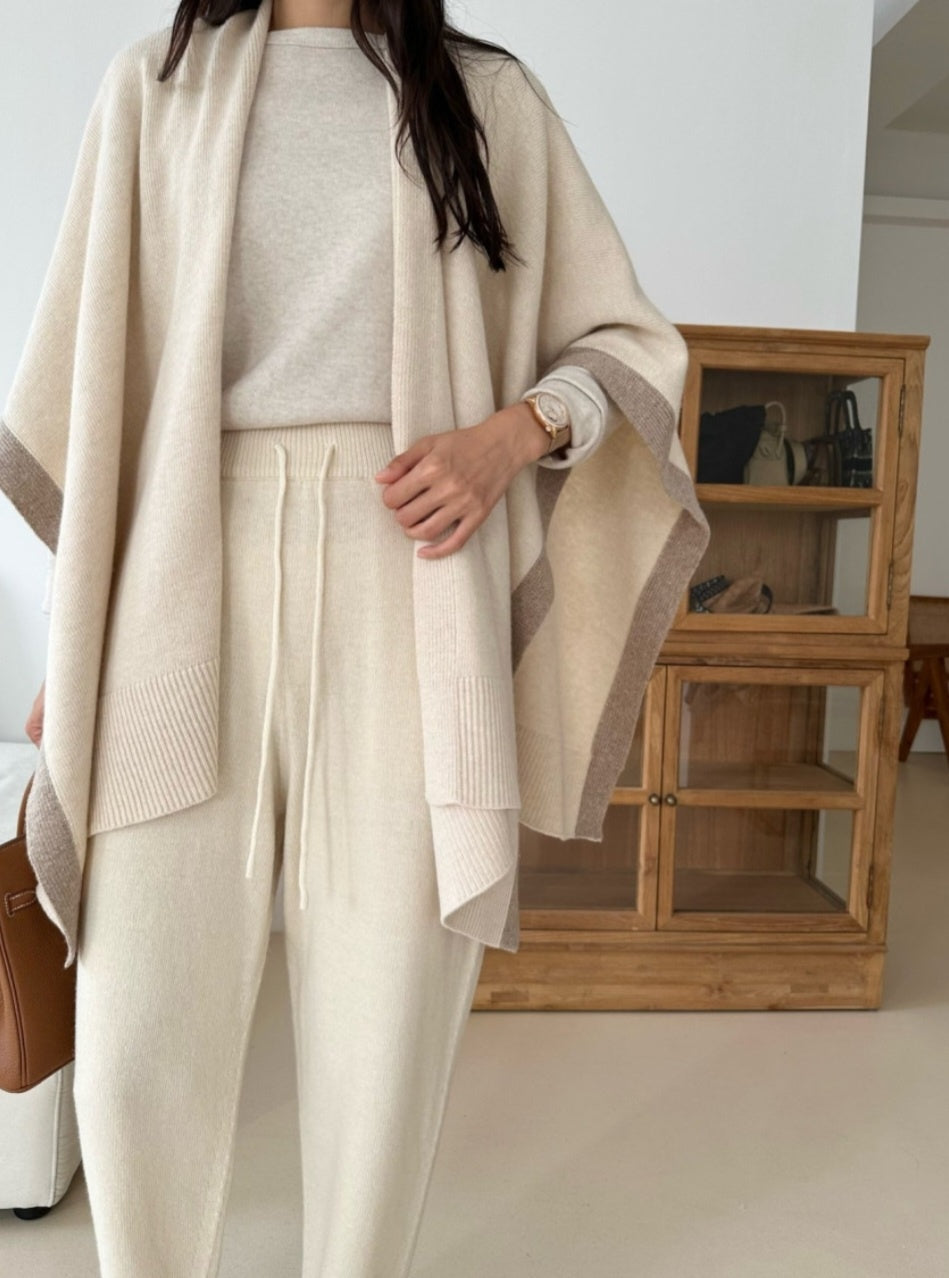 Tresser Wool Cape Cardigan