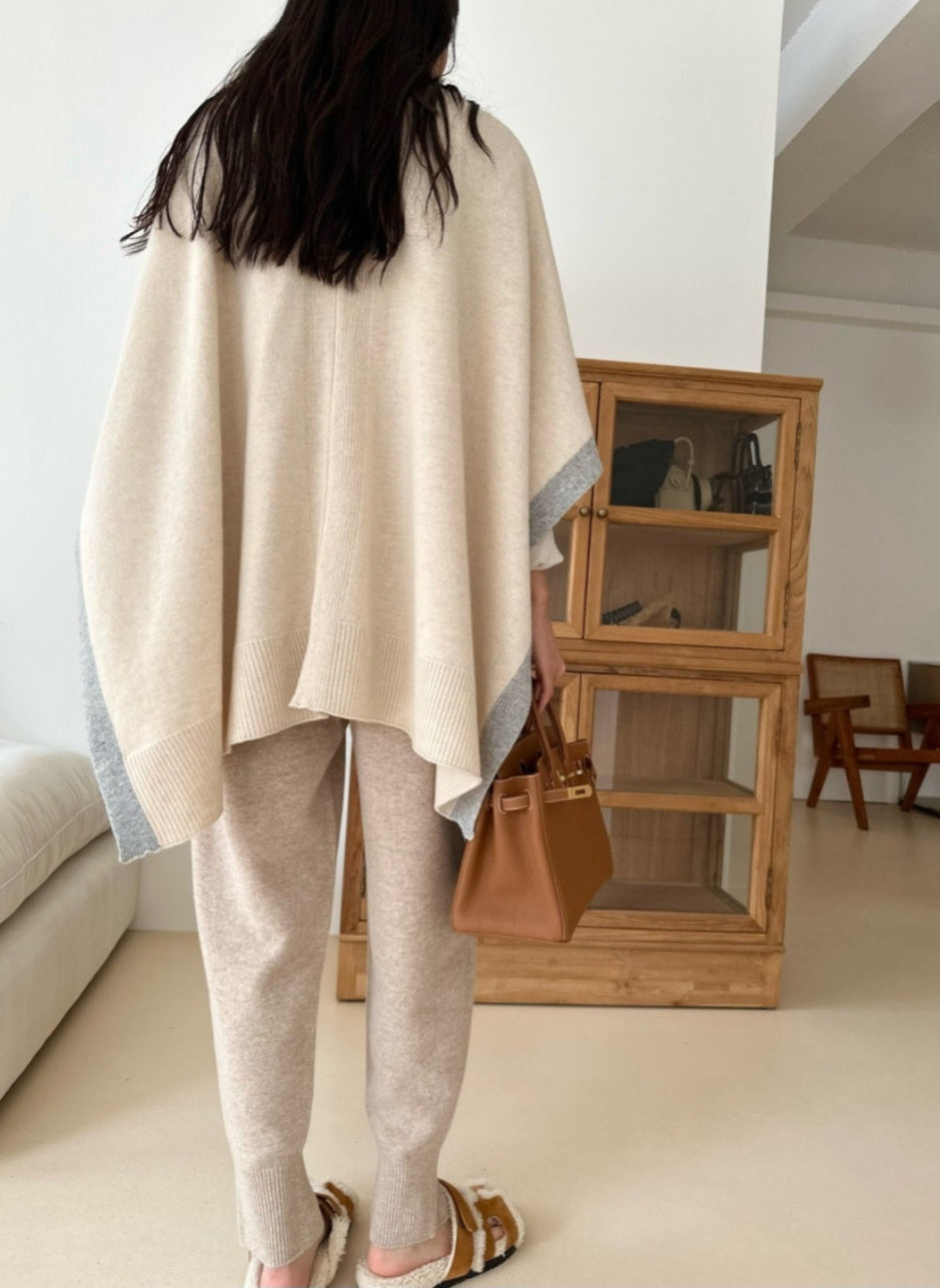 Tresser Wool Cape Cardigan