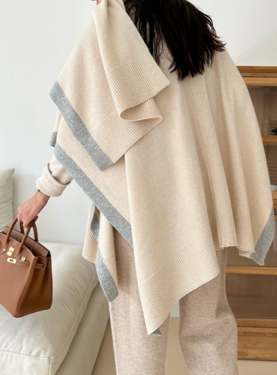 Tresser Wool Cape Cardigan