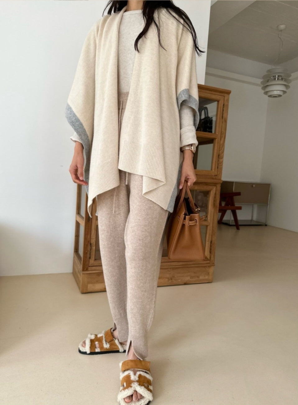 Tresser Wool Cape Cardigan