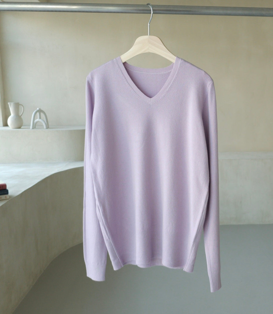 Daily V-Neck Knit Top