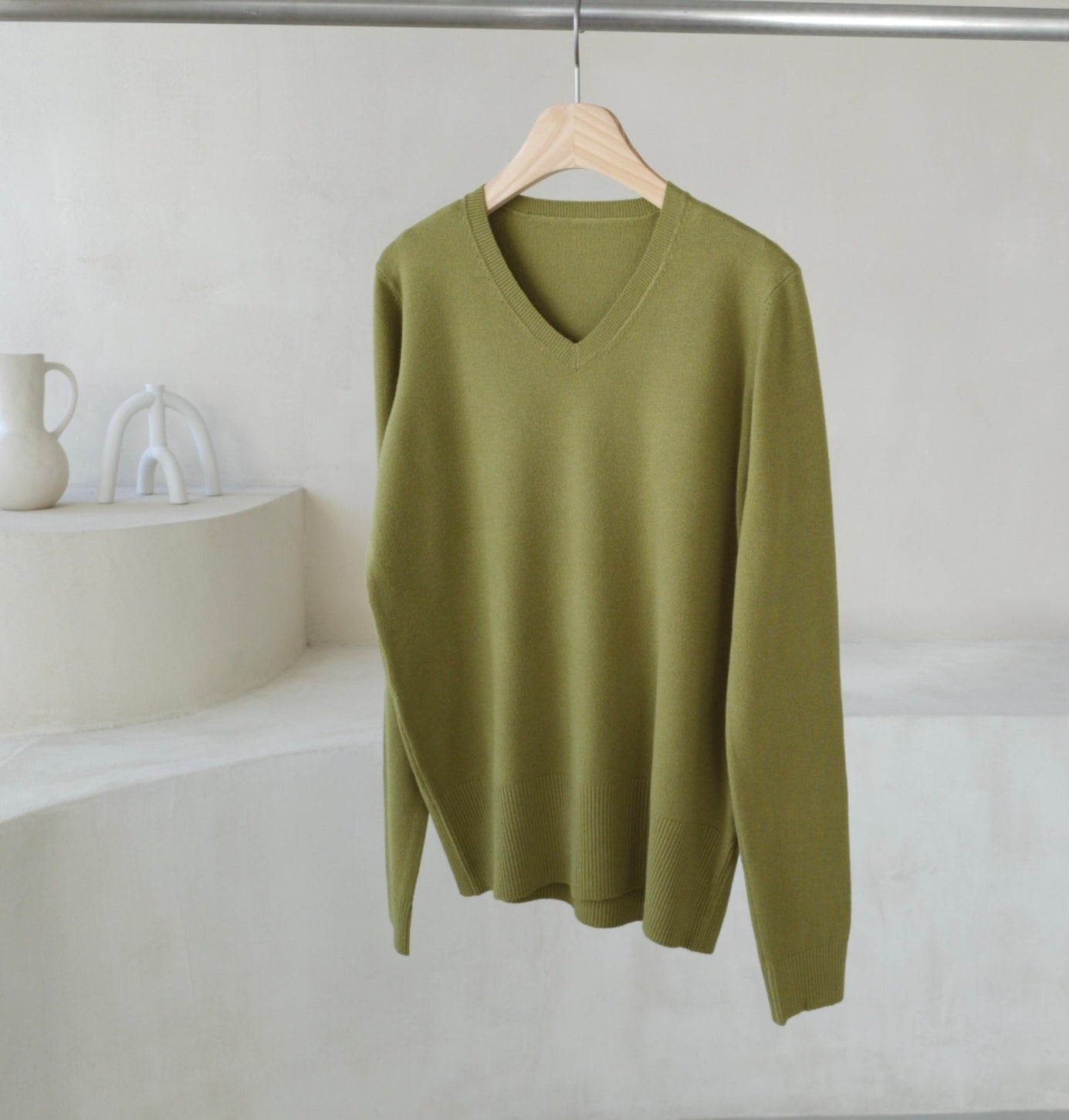 Daily V-Neck Knit Top