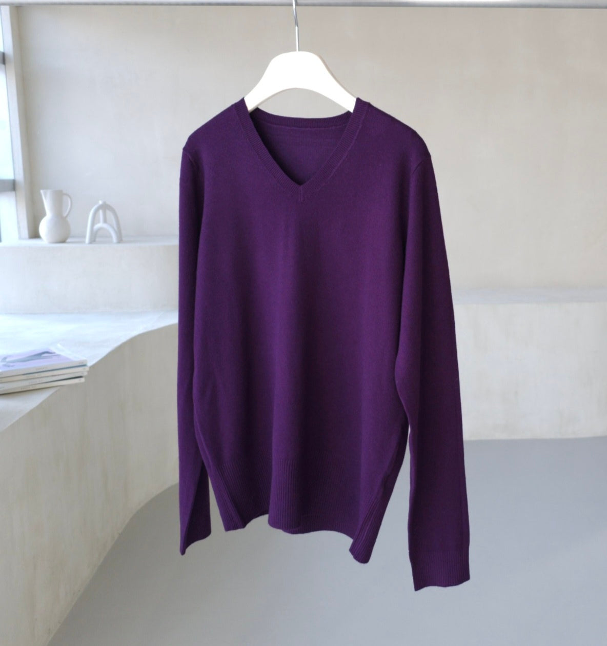 Daily V-Neck Knit Top