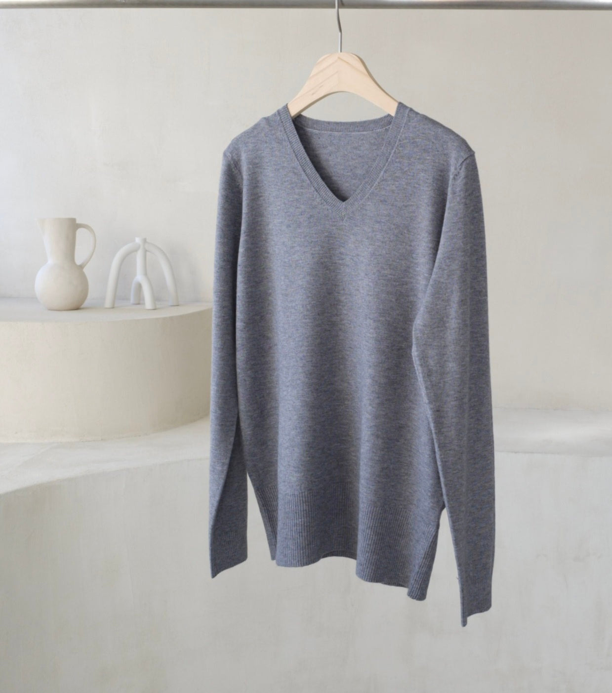 Daily V-Neck Knit Top