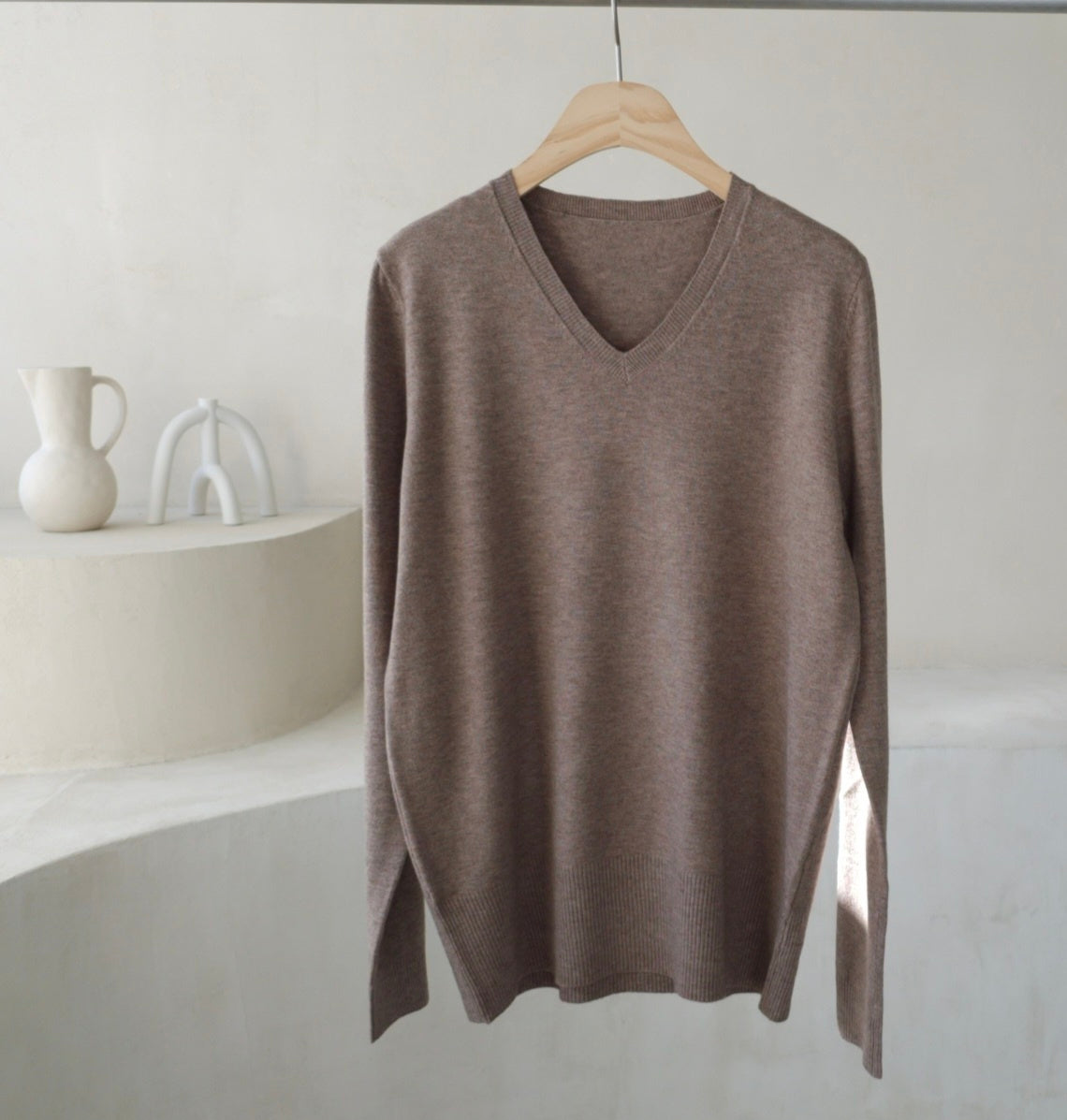 Daily V-Neck Knit Top