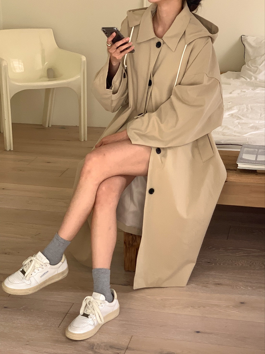 Bailey Oversized Long Trench Coat