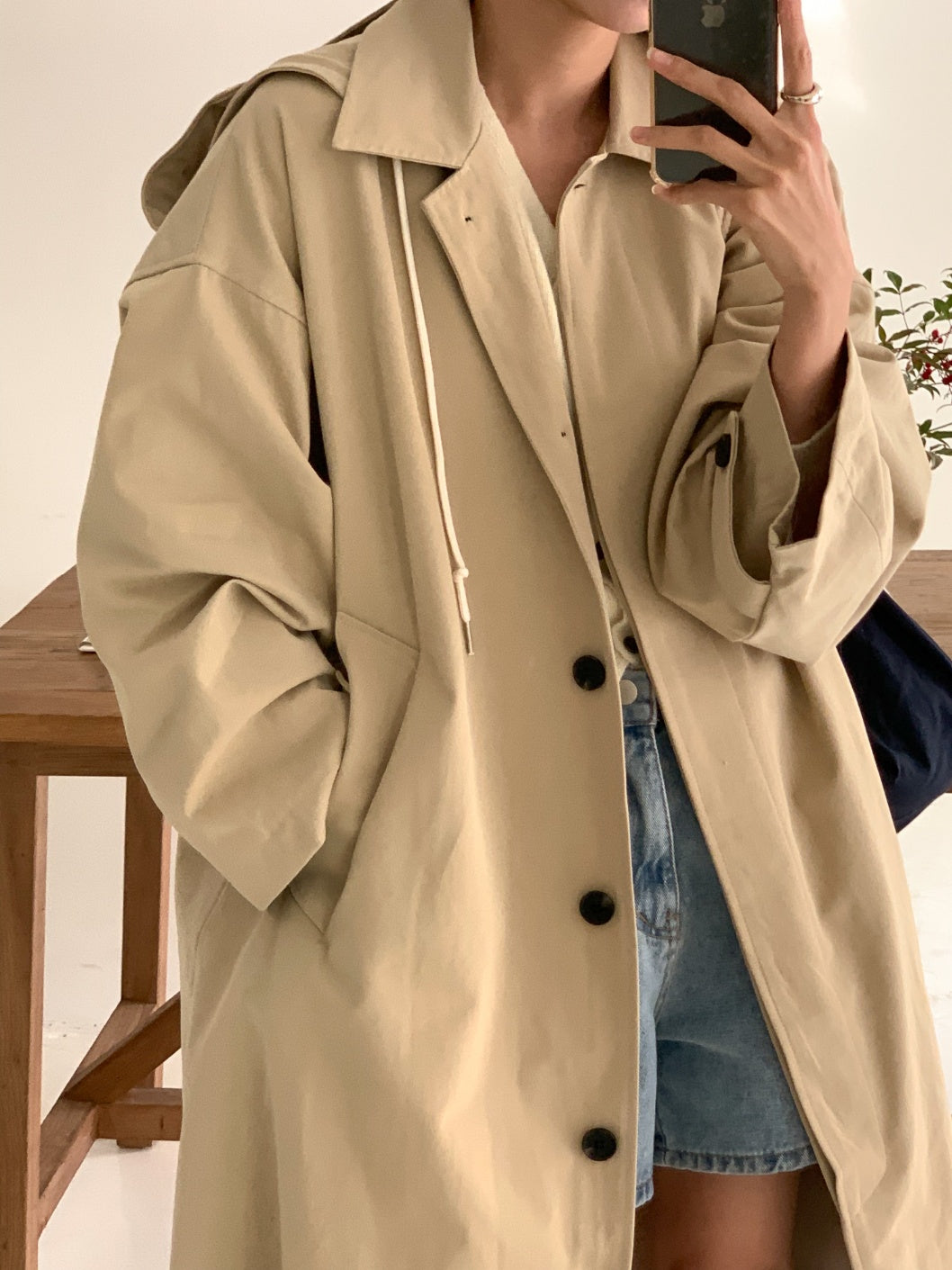 Bailey Oversized Long Trench Coat