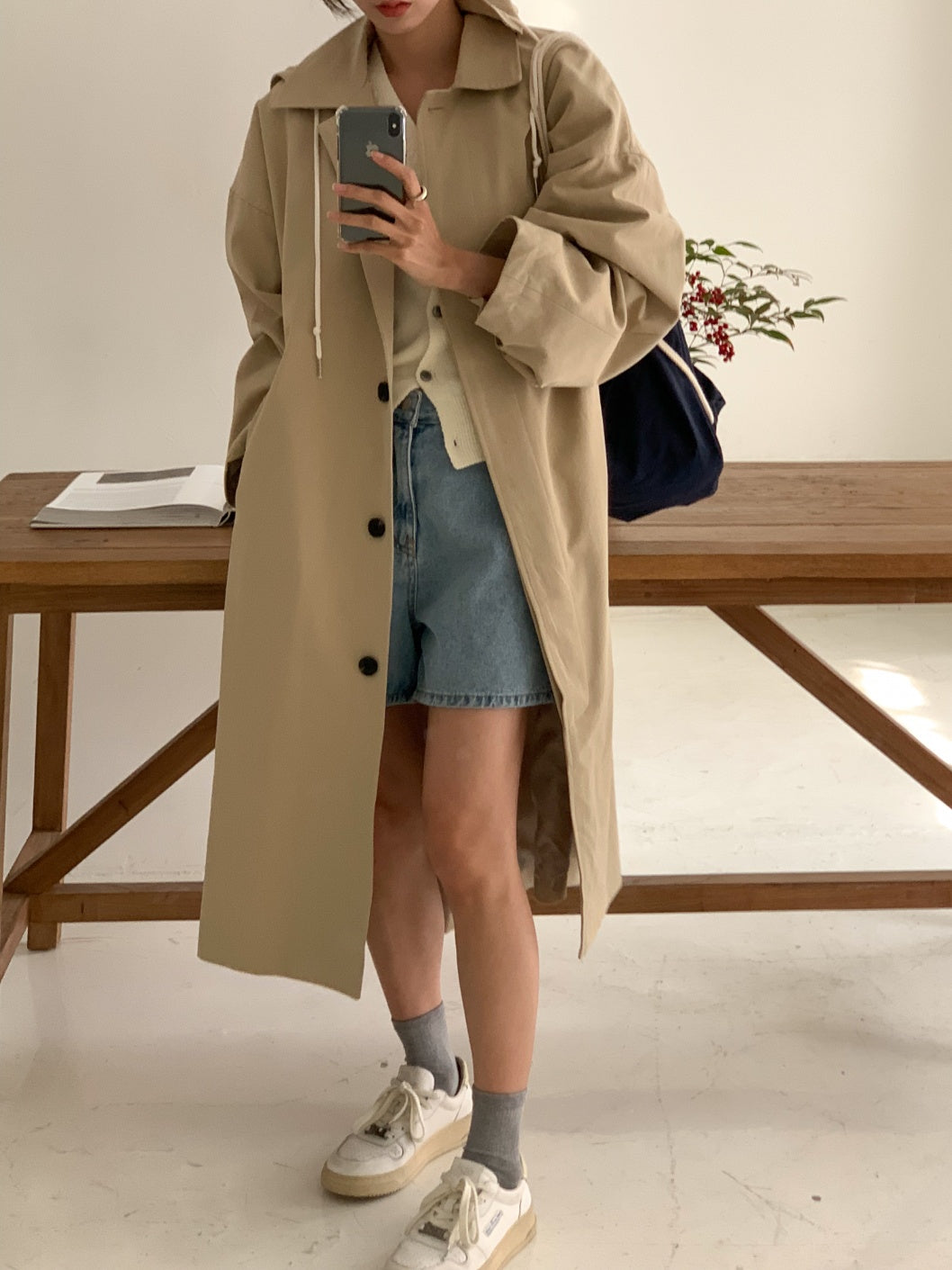 Bailey Oversized Long Trench Coat
