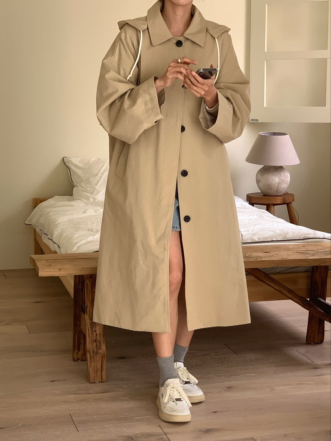 Bailey Oversized Long Trench Coat