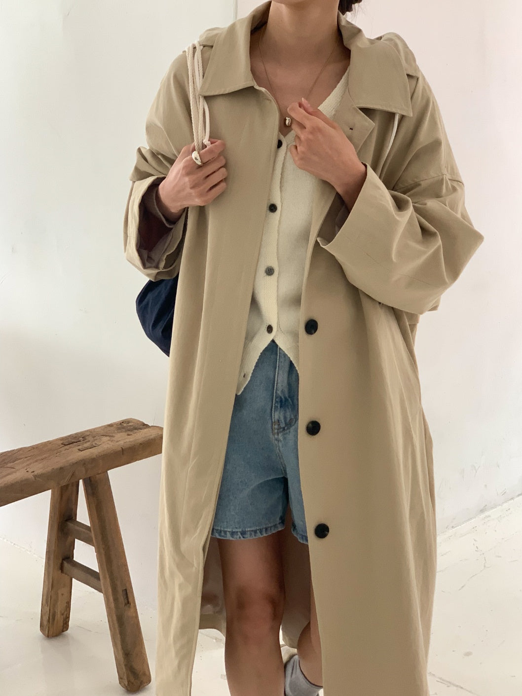Bailey Oversized Long Trench Coat