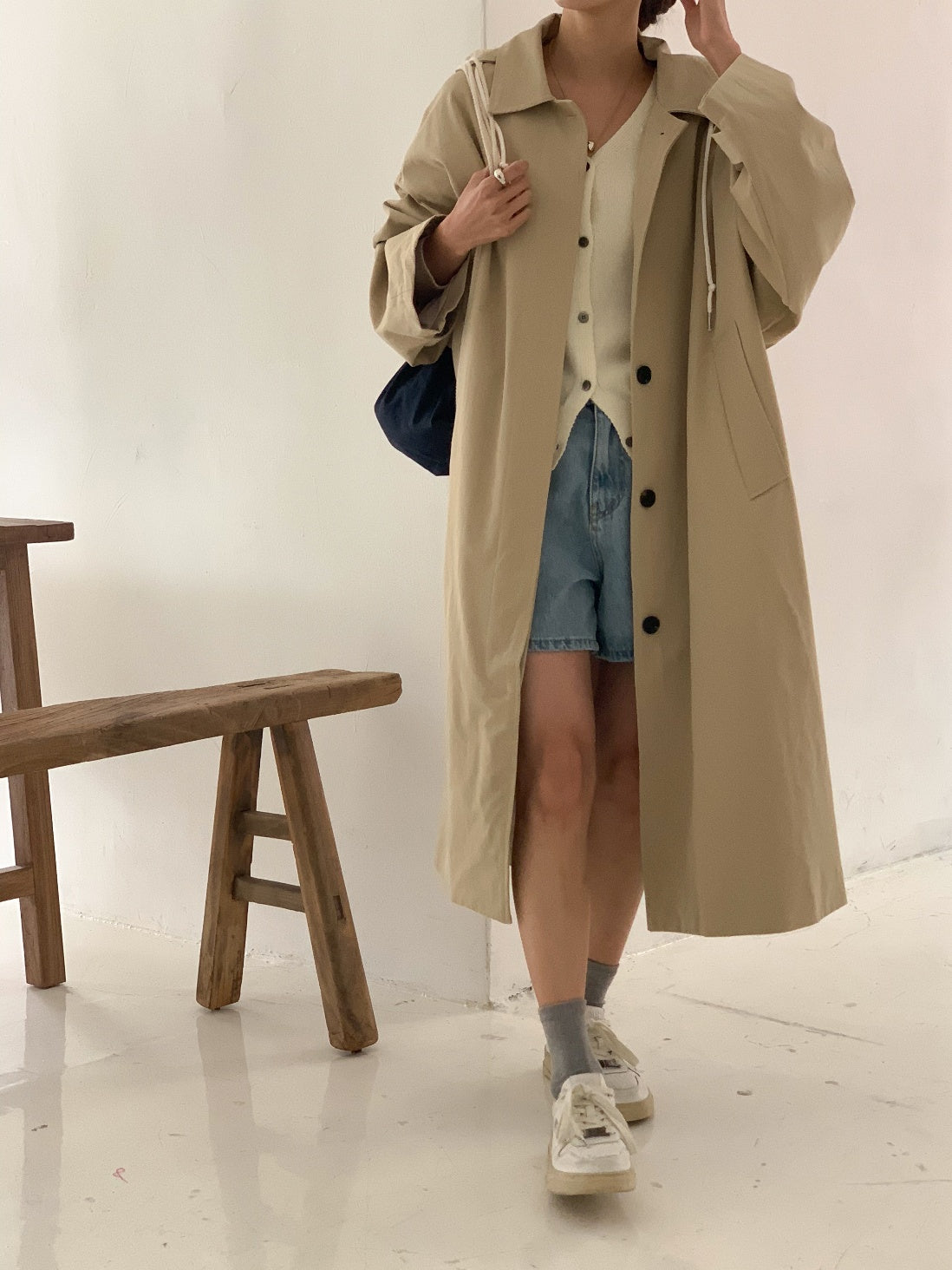 Bailey Oversized Long Trench Coat
