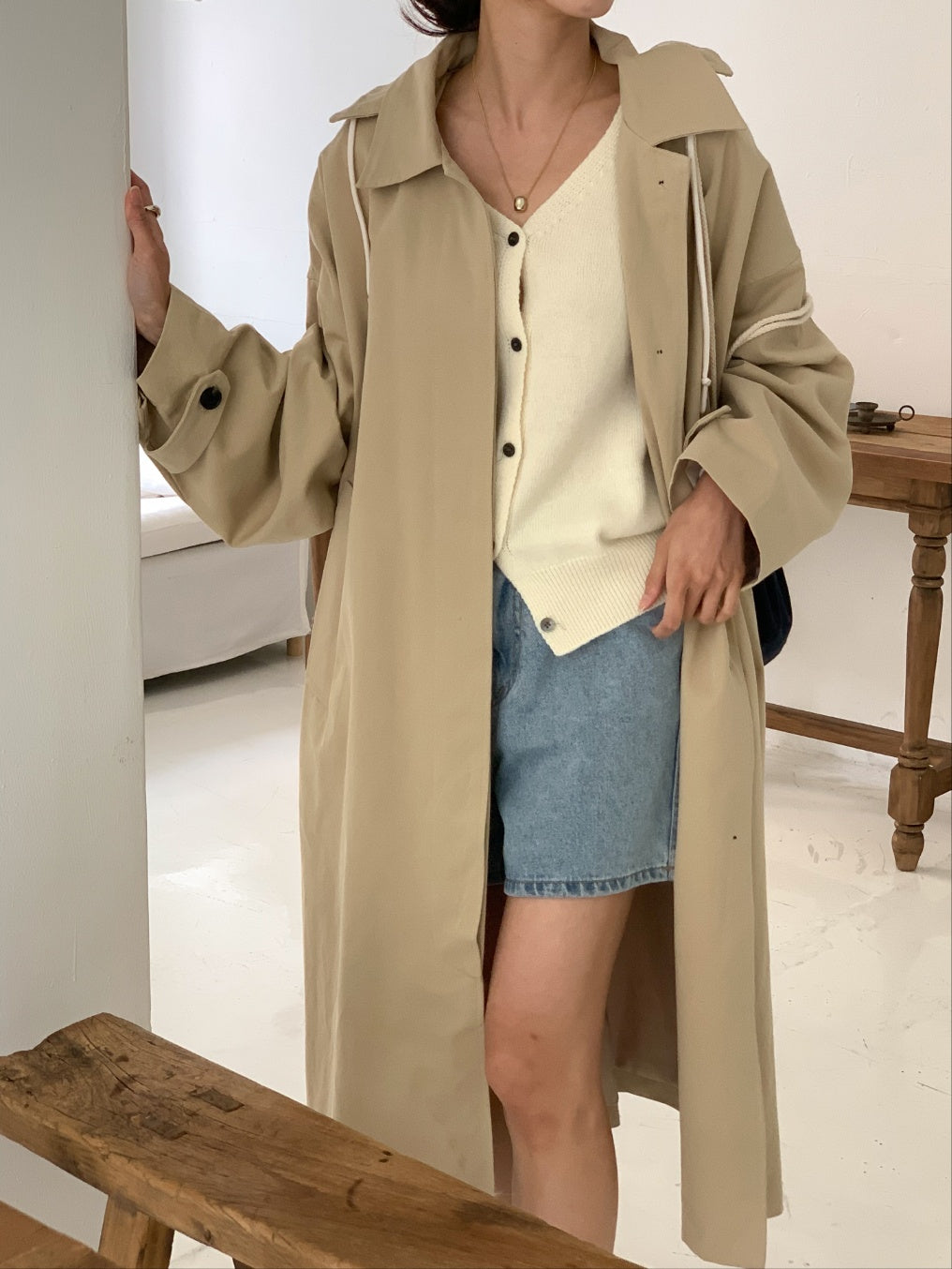 Bailey Oversized Long Trench Coat