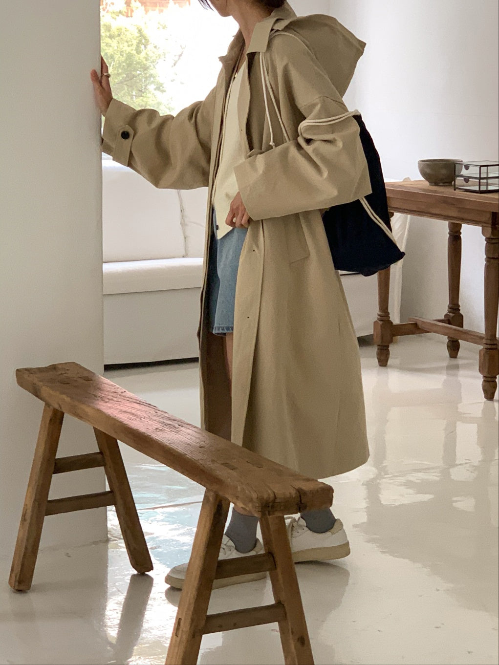 Bailey Oversized Long Trench Coat