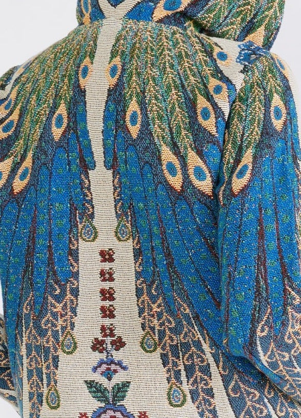 Peacock Tapestry Hoodie Jacket