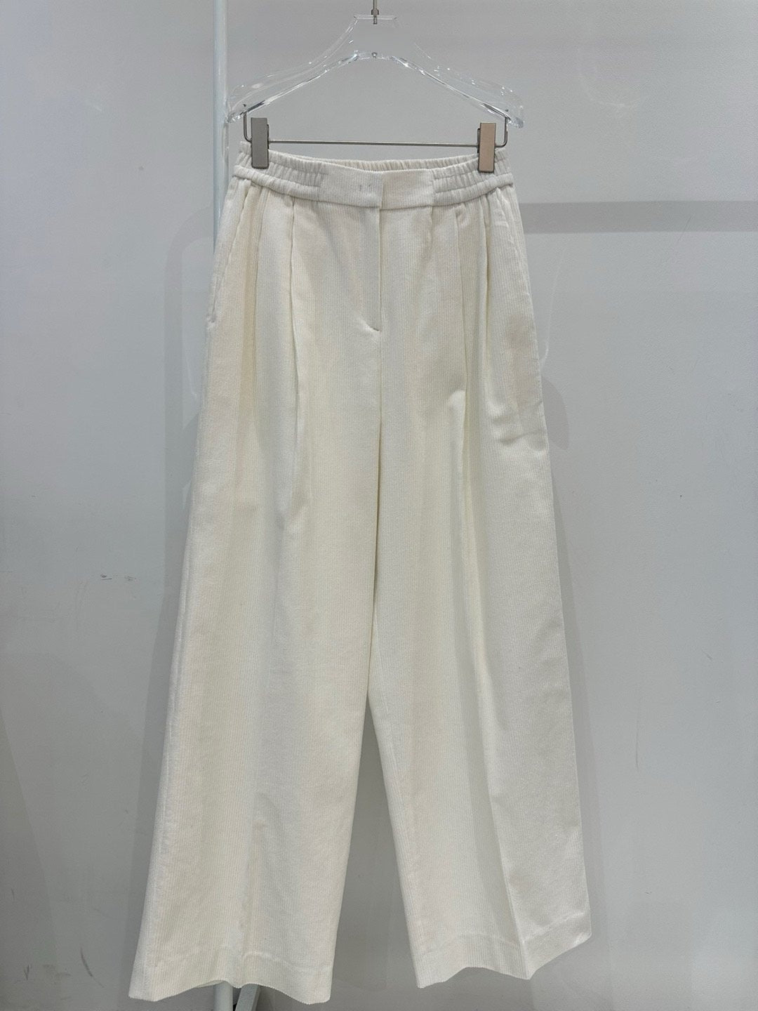 Corduroy Pleated Banding Pants