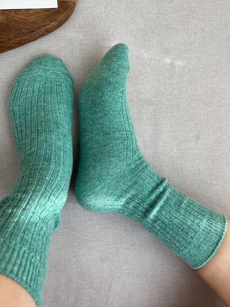 Vivid Cashmere Wool Blend Soft Socks