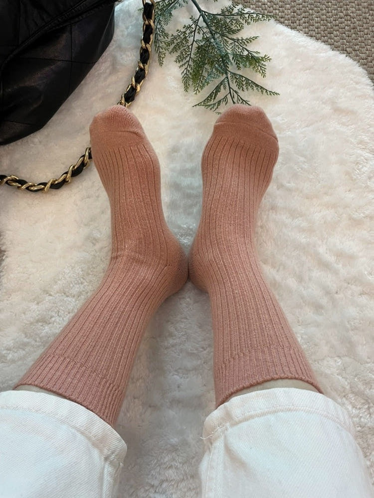 Vivid Cashmere Wool Blend Soft Socks