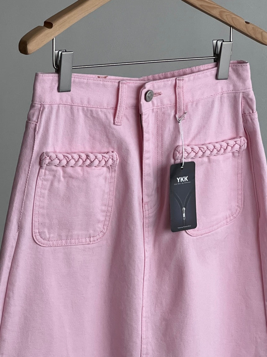 Rosewater Long Cotton Skirt