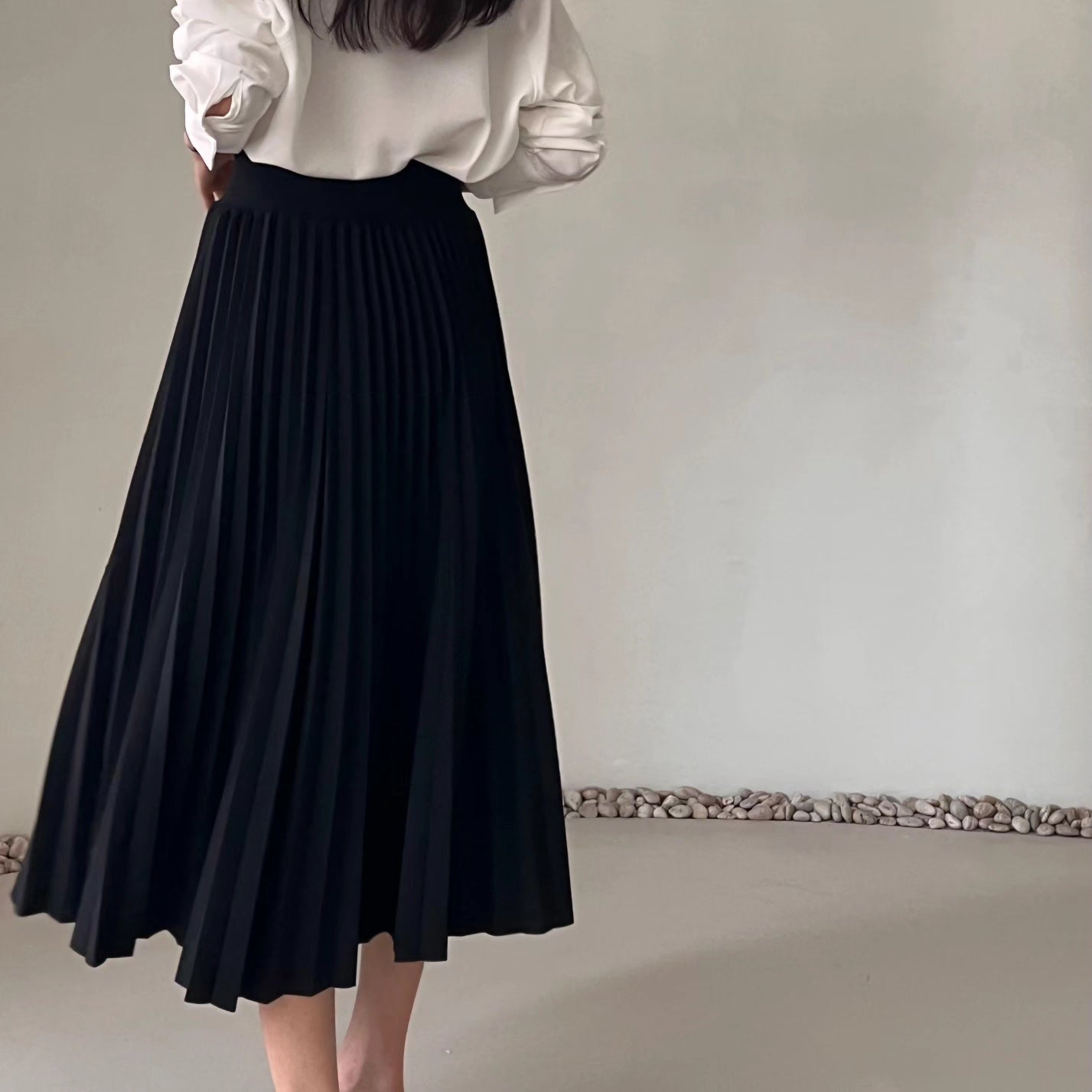 Stella Pleated Long Skirt