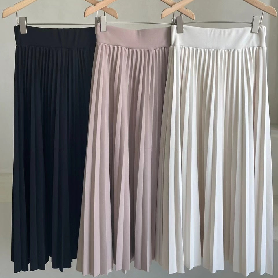 Stella Pleated Long Skirt