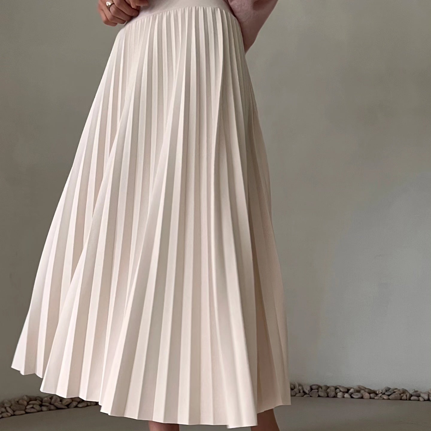 Stella Pleated Long Skirt