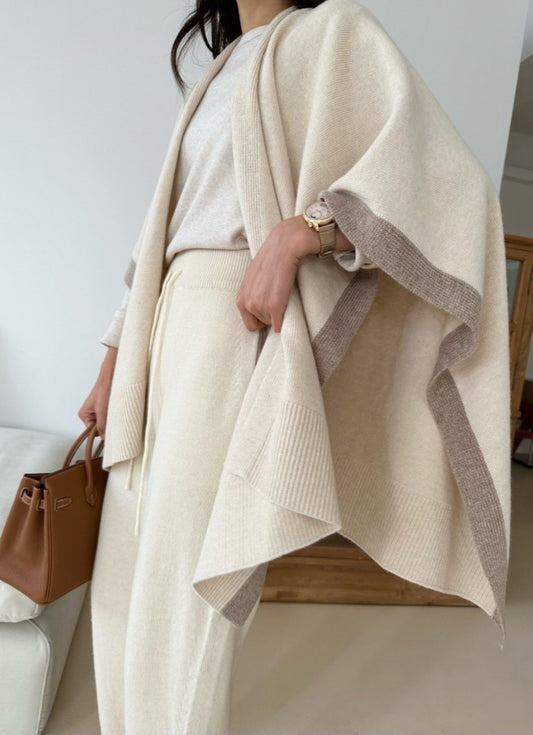 Tresser Wool Cape Cardigan