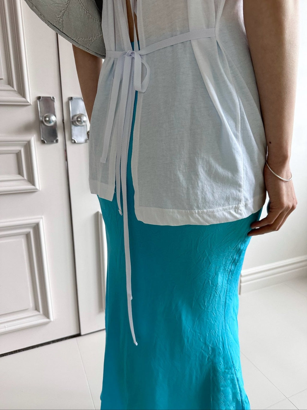 Lala Satin Long Skirt