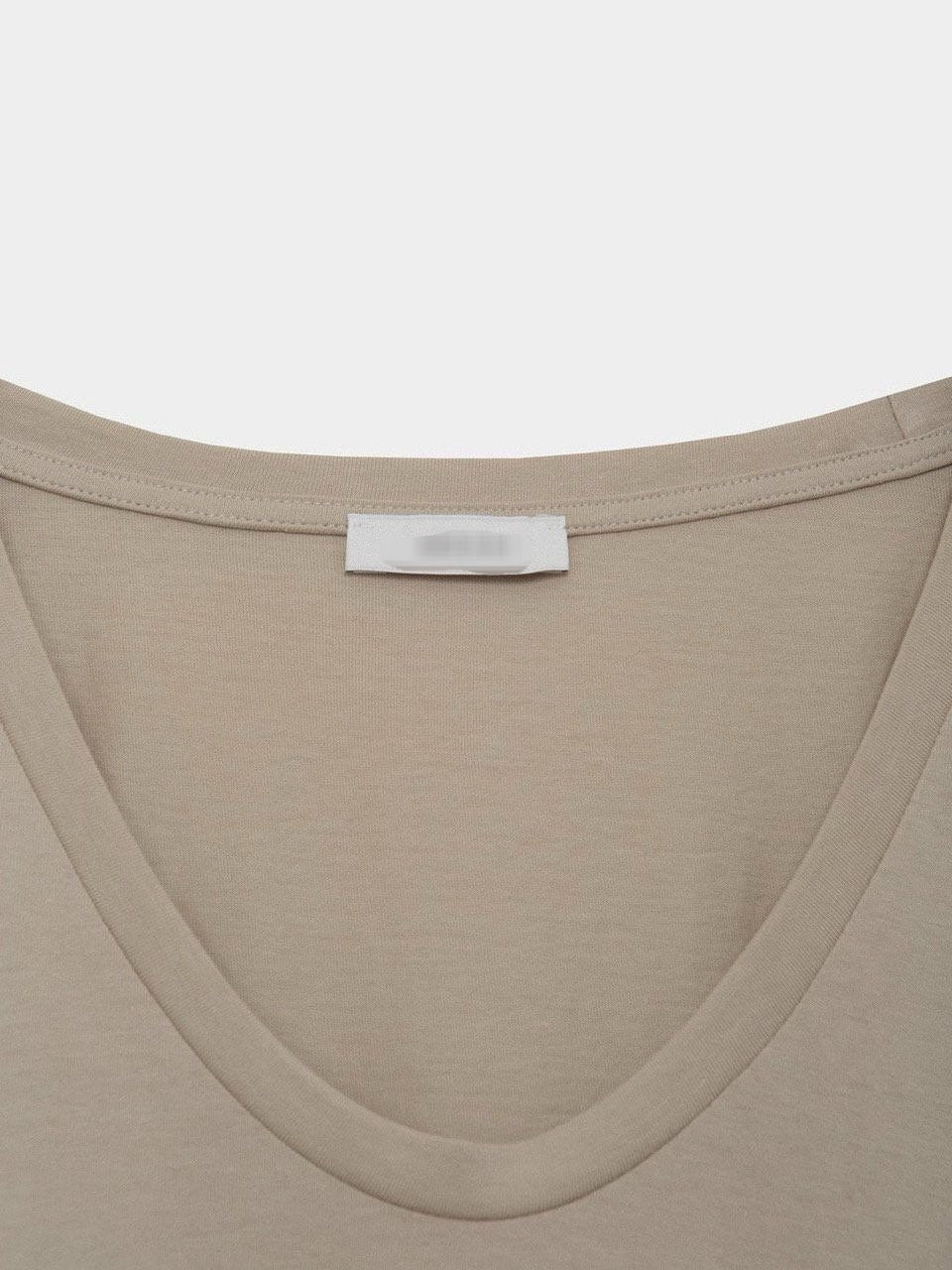 Cashmere Cotton U-Neck Top