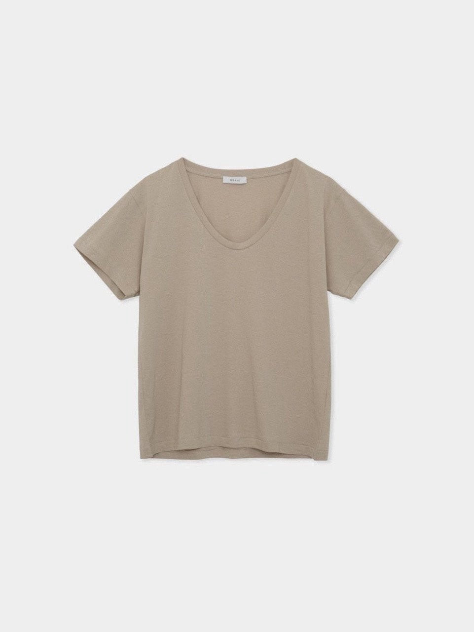 Cashmere Cotton U-Neck Top