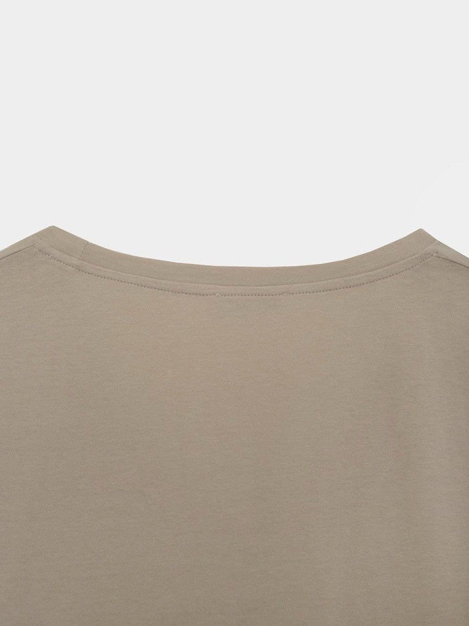 Cashmere Cotton U-Neck Top