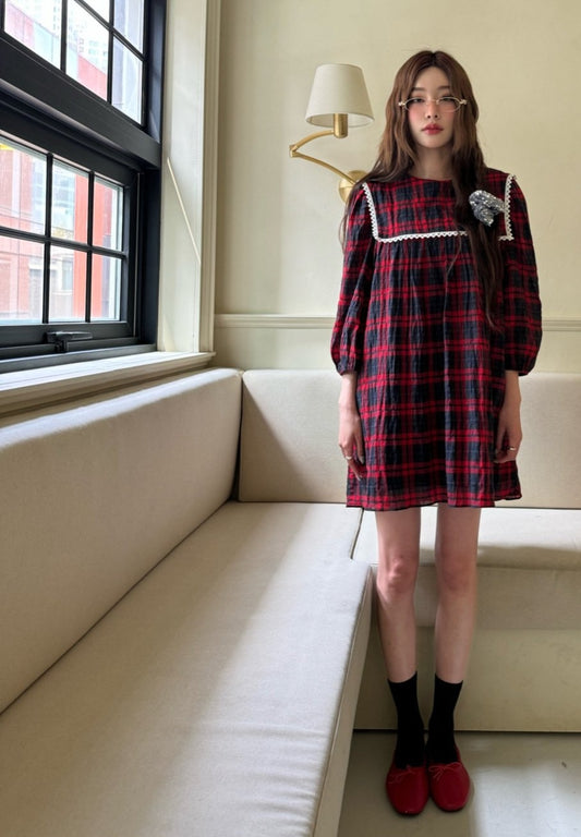 Pudding Plaid Dress