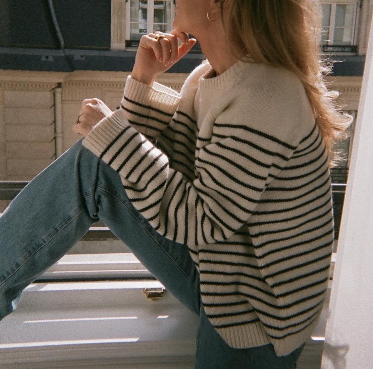 Beaute Wool Stripe Knit