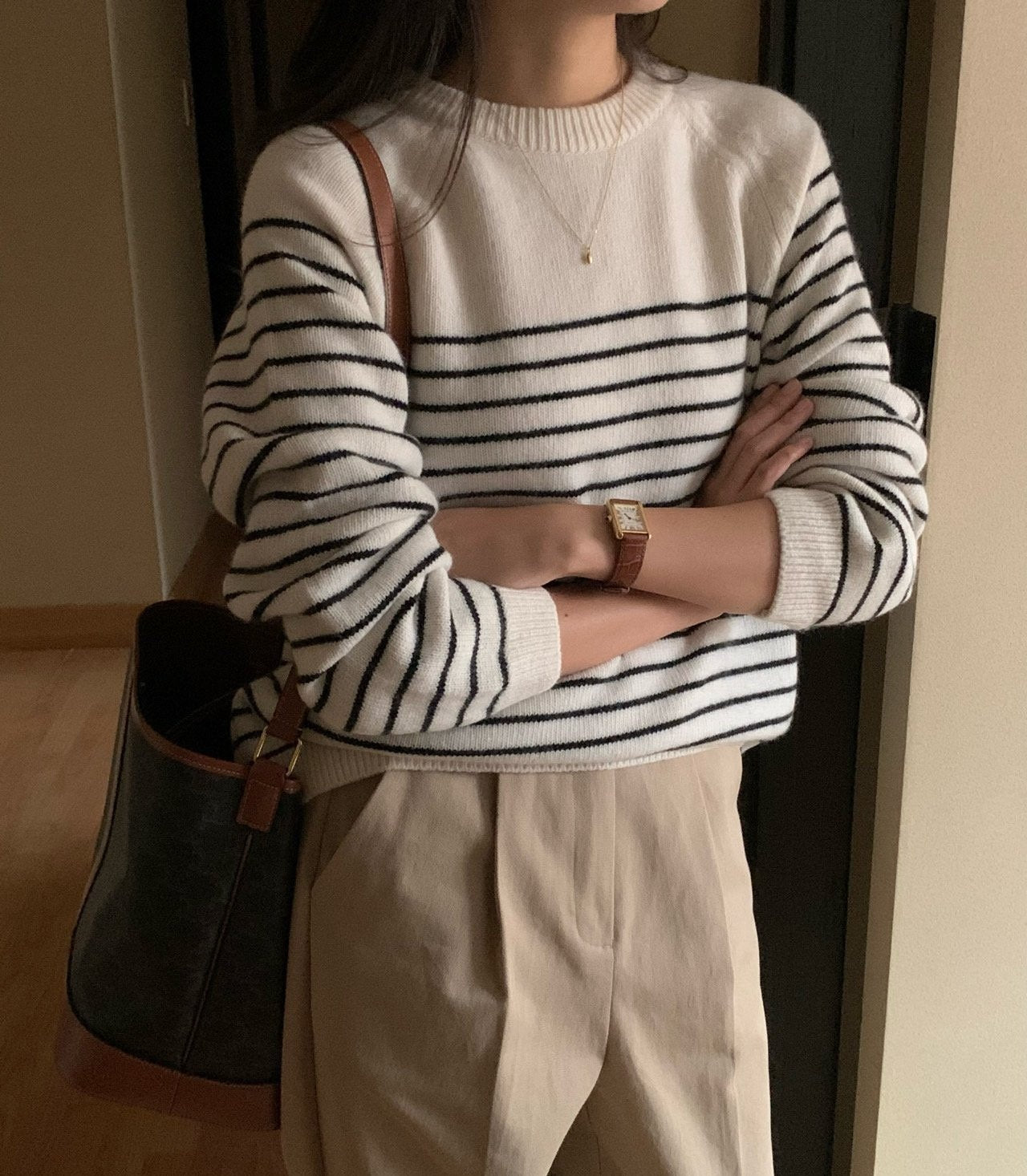 Beaute Wool Stripe Knit