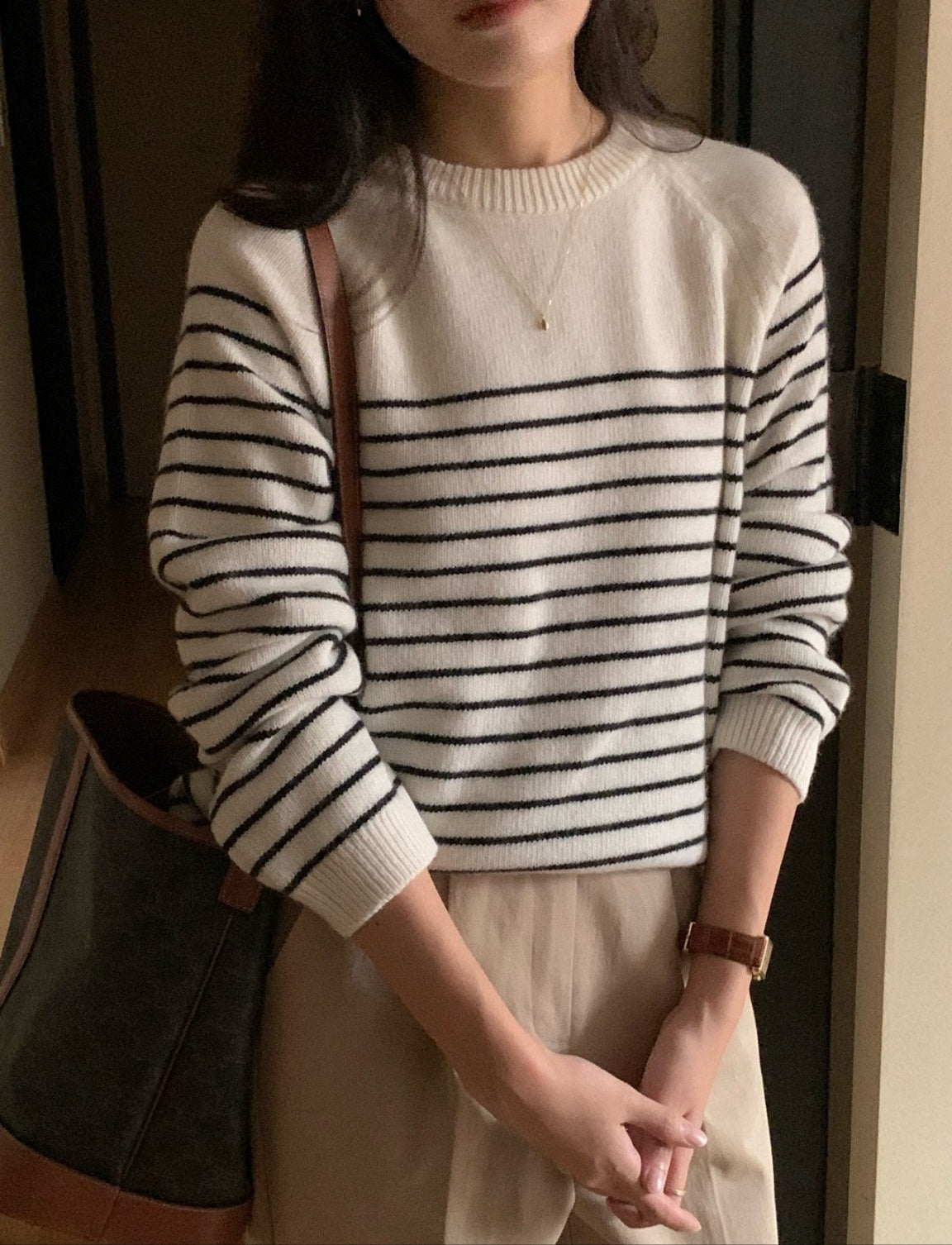 Beaute Wool Stripe Knit