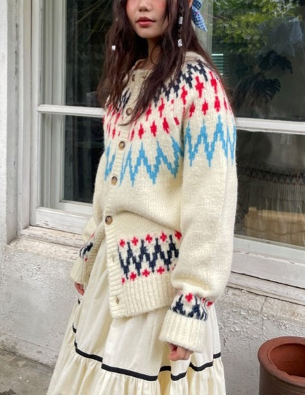 Vintage Winter Fair Cardigan