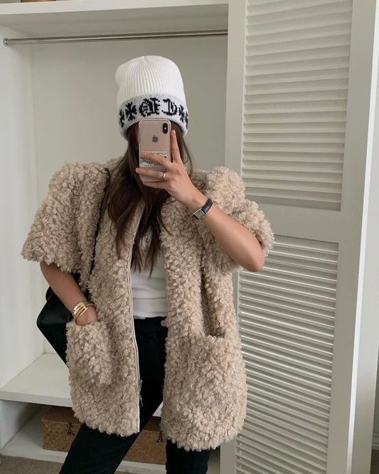 Bubbly Faux Fur Jacket