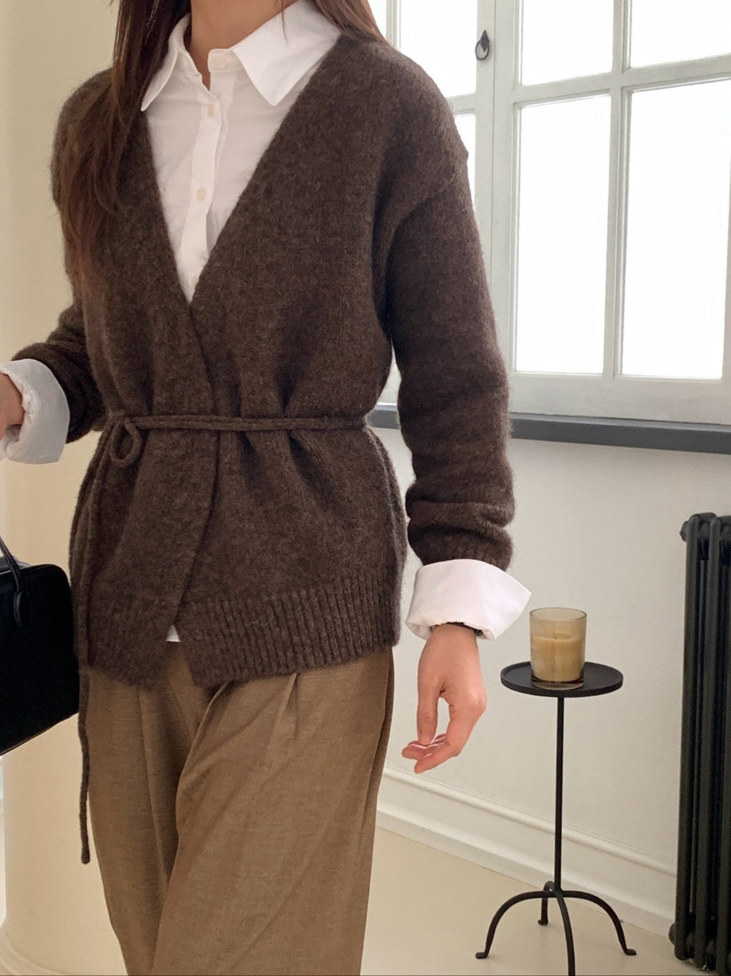 Mohair Wool Wrap Cardigan