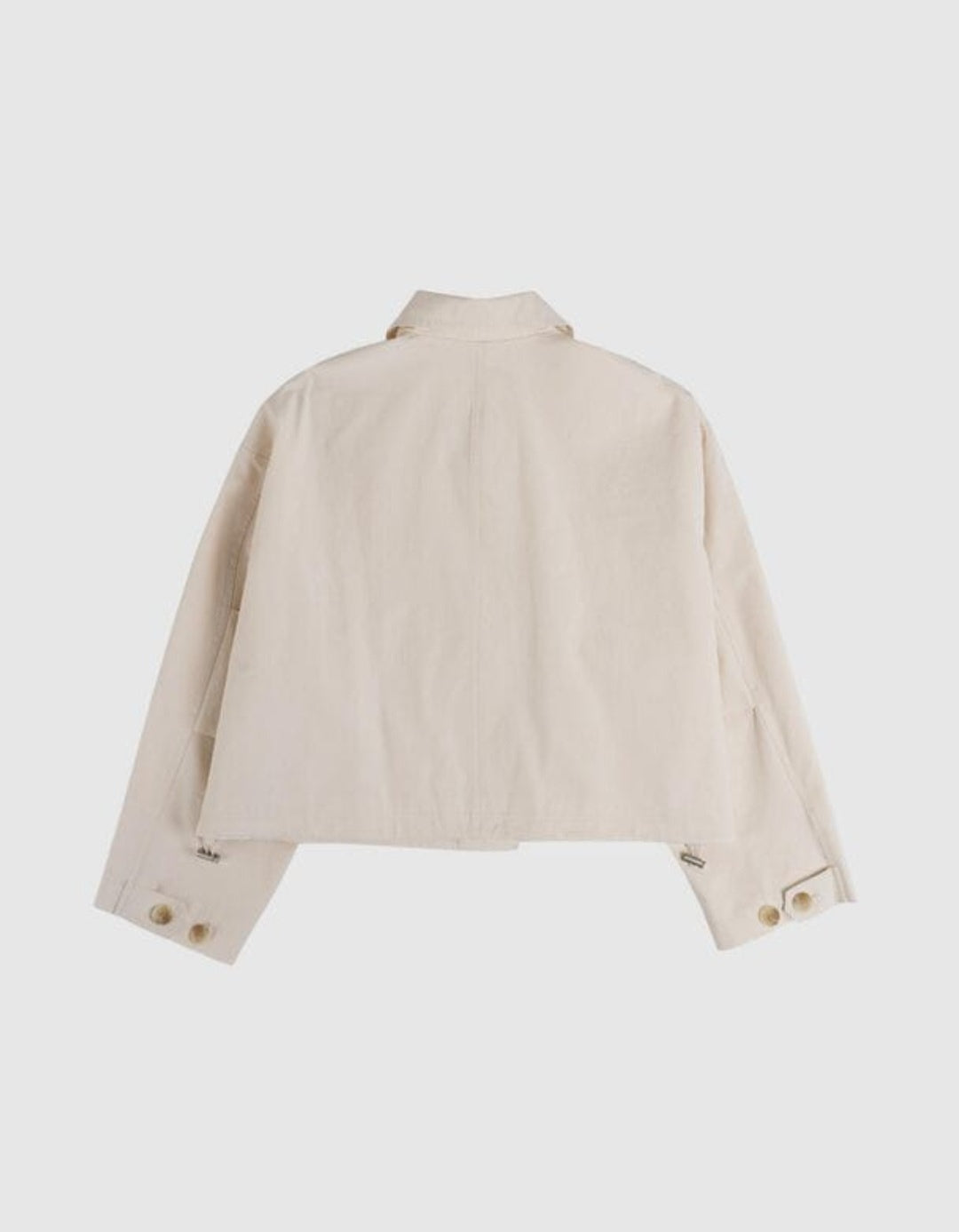 Short 100% Cotton Trench Jacket