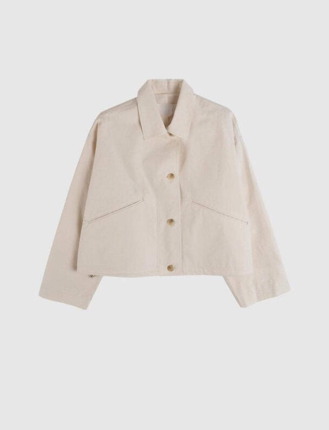 Short 100% Cotton Trench Jacket